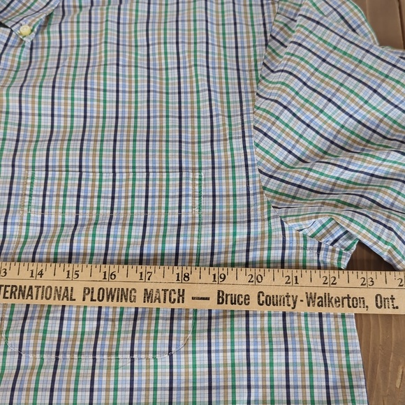 Peter Millar Men’s L Plaid Check Long Sleeve Button Down Shirt - Picture 6 of 9